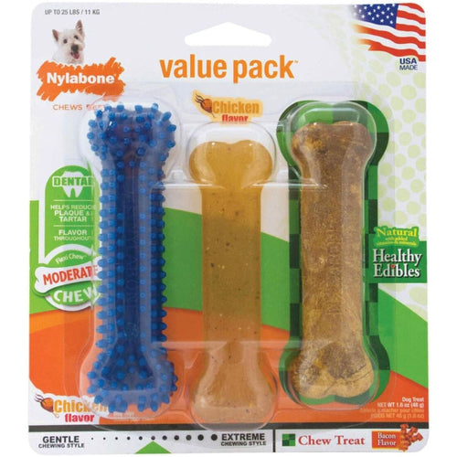 MODERATE CHEW HEALTHY EDIBLES & FLEXI VARIETY PACK (REG-3 PK)