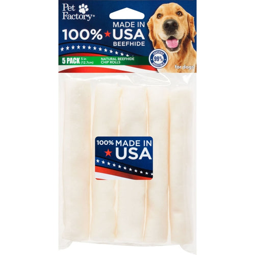 Pet Factory USA Chicken Beefhide Chip Rolls