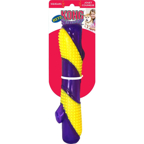 KONG SQUEEZZ BITZ STICK (LG, PURPLE/YELLOW)