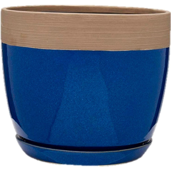 CLAYWORKS ANA PLANTER (12 INCH, NAVY)