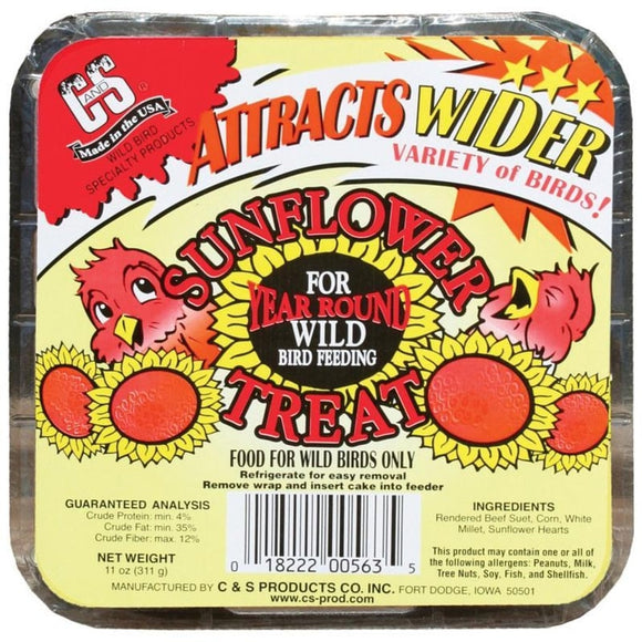 C&S Sunflower Treat Suet (11 oz)