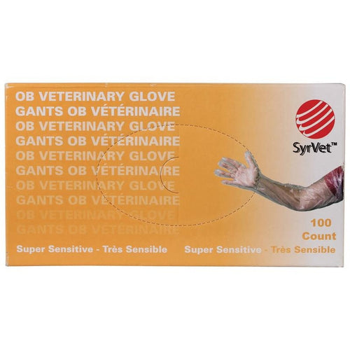 Ideal OB Shoulder-Length Veterinary Gloves (Orange 100 CT)