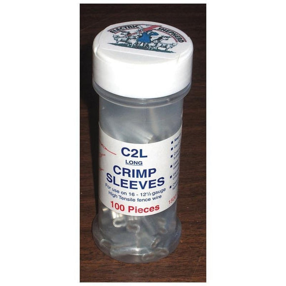 CRIMP SLEEVE FOR WIRE 100S (100 PIECE, Silver)