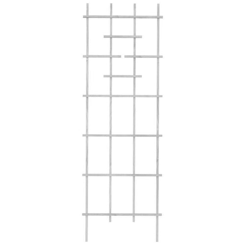 WOOD LADDER TRELLIS (72 INCH, WHITE WOOD)