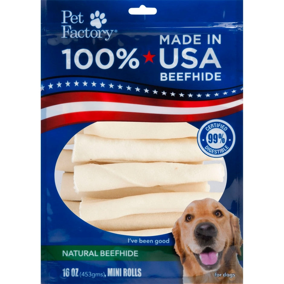 Pet Factory USA Beefhide Mini Rolls (16-oz) - Serving 5 Locations in OH ...