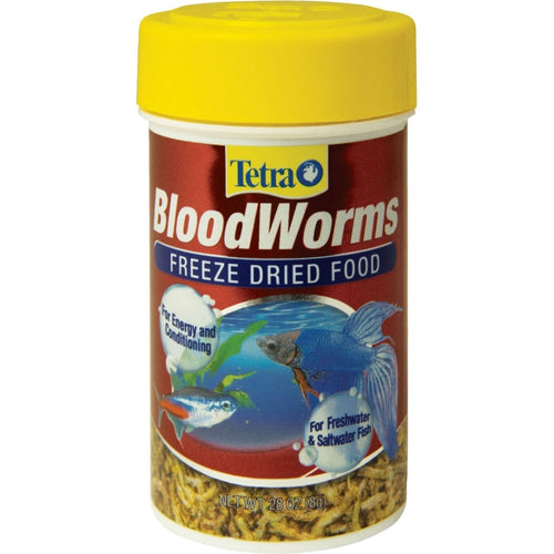 TETRA BLOODWORMS FREEZE DRIED FOOD (28 OZ)